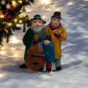 Dept 56 Dickens Carolers - Men & Boy -  Dickens Village Loose Figurine - 1987